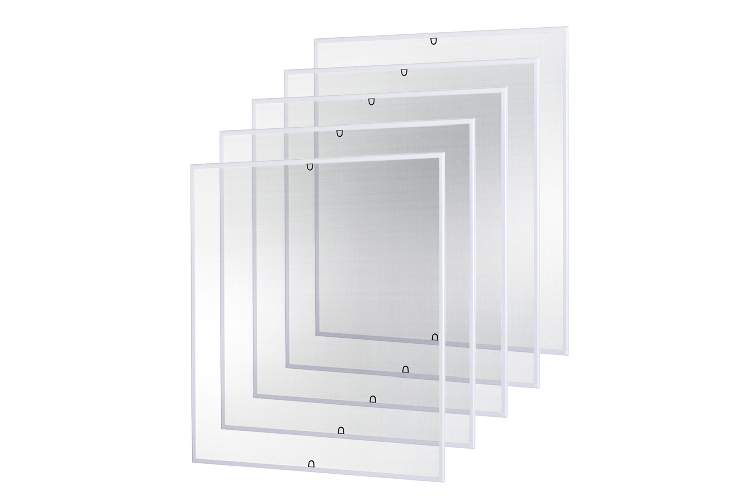 Fliegengitter Fenster "START", Alurahmen - 130 x 150 cm - SET