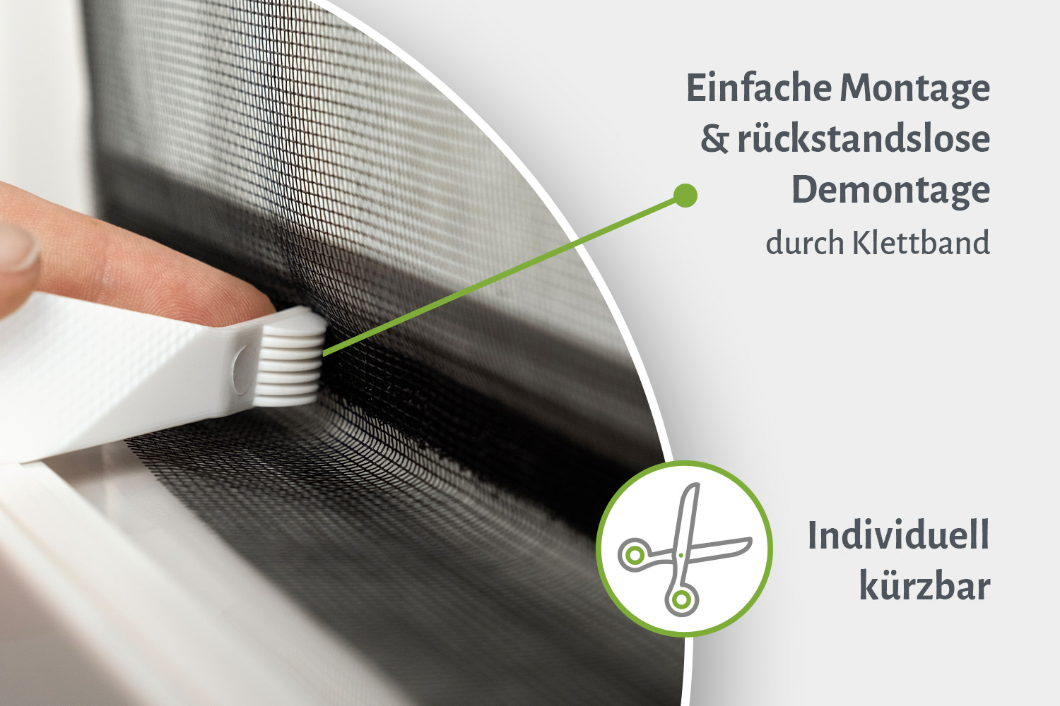 Insektenschutz Dachfenster mit Klettband, Polyester - schwarz - 140 x 170 cm