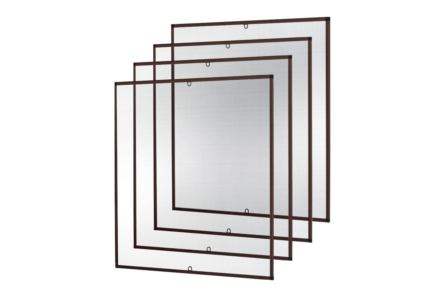 Fliegengitter Fenster "START", Alurahmen - 130 x 150 cm - SET