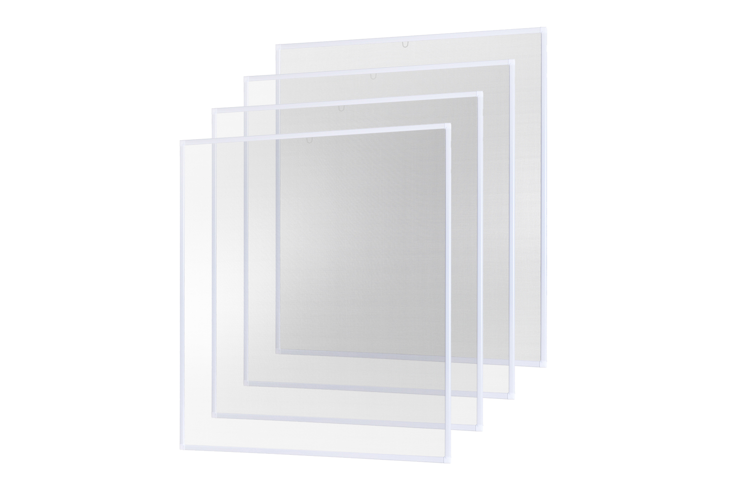 Fliegengitter Fenster "BASIC", Alurahmen - 100 x 120 cm - SET