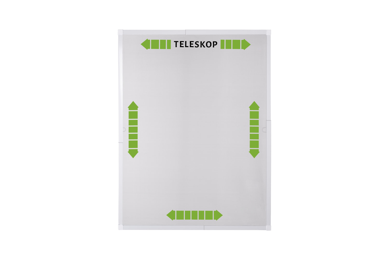 Fliegengitter Fenster Teleskopbausatz "SLIDE 2.0", 120 x 140 cm - Alurahmen