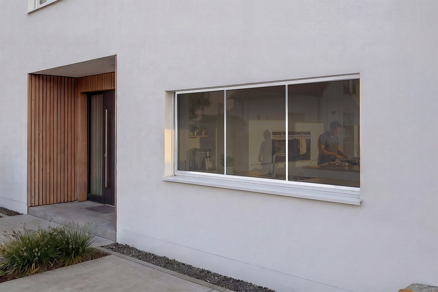 Fliegengitter Fenster "MASTER SLIM XXXL", 100 x 300 cm - Alurahmen