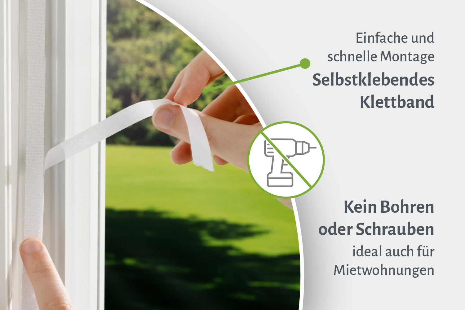 Fliegengitter Fenster mit Magnet oder Klettband, verschiedene Größen
