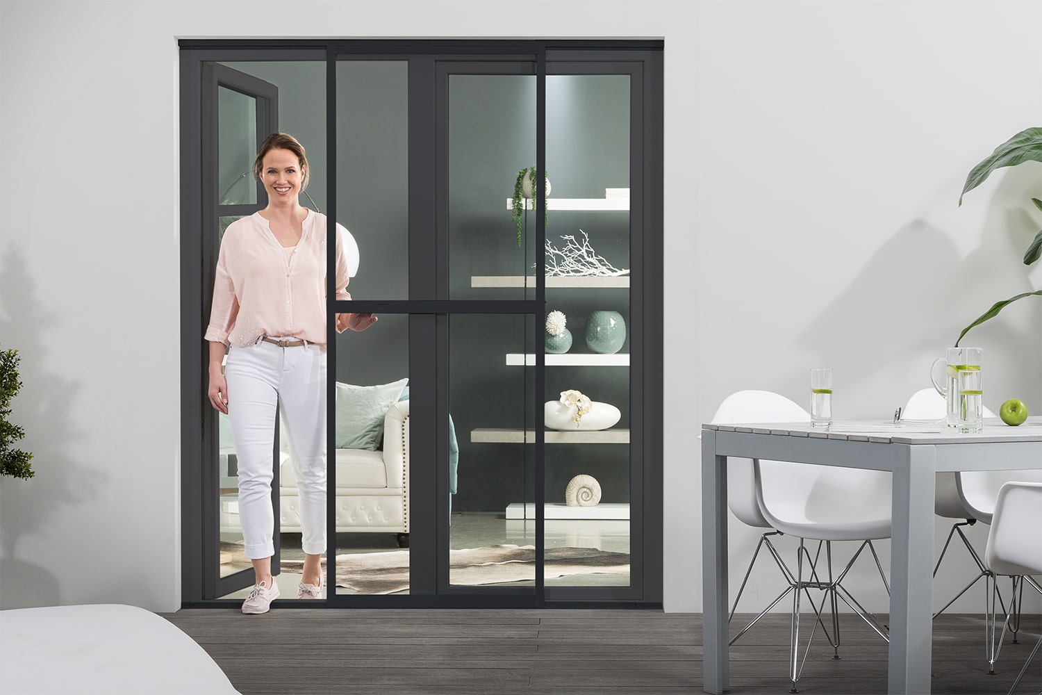 Fliegengitter Einzel-Schiebetür "COMFORT", 120 x 240 cm