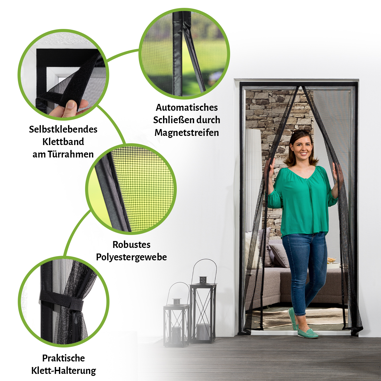 Fliegengitter Magnetvorhang Deluxe Besonderheiten