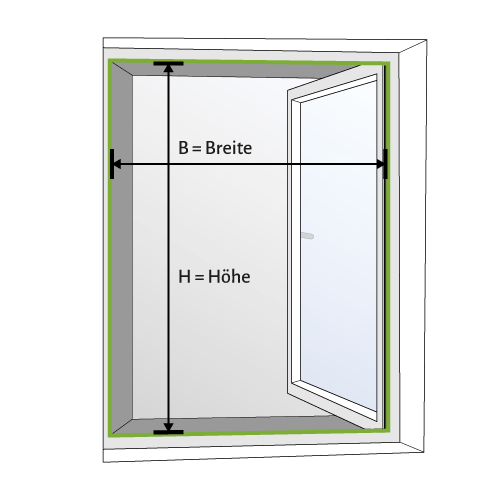 Fliegengitter Fenster "MASTER SLIM XL", Aufgebaut - Zuschnitt - 130 x 220 cm