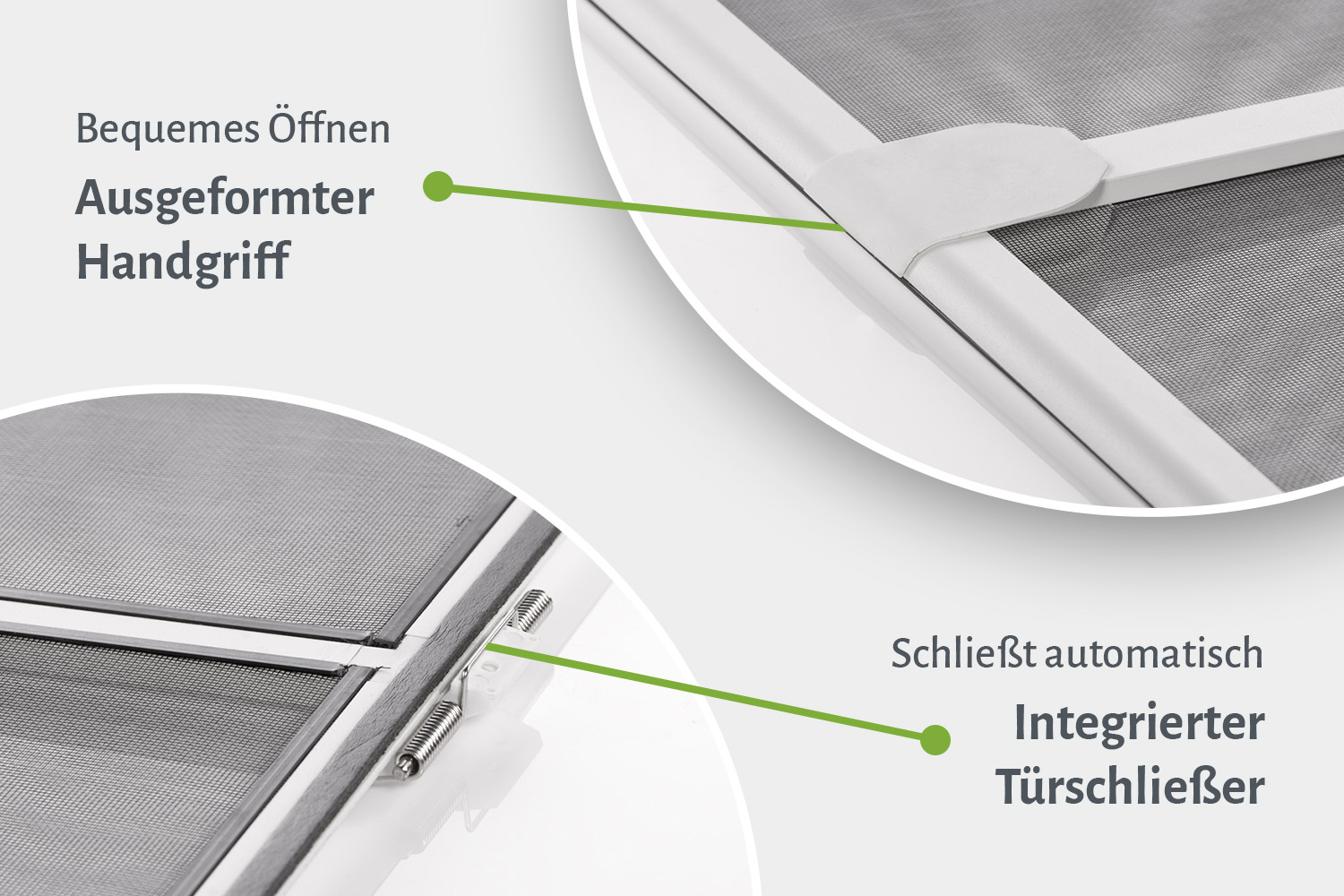 Fliegengittertür "START", Alurahmen - Zuschnitt 