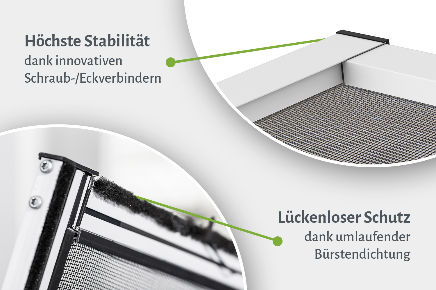Fliegengitter Fenster "MASTER SLIM", Pollenschutz oder Filatec® Gewebe