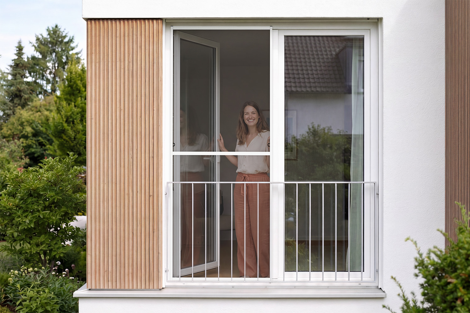 Fliegengitter Fenster "MASTER SLIM XL", Aufgebaut - Zuschnitt - 130 x 220 cm