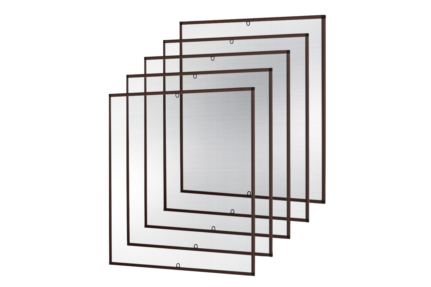 Fliegengitter Fenster "START", Alurahmen - 130 x 150 cm - SET