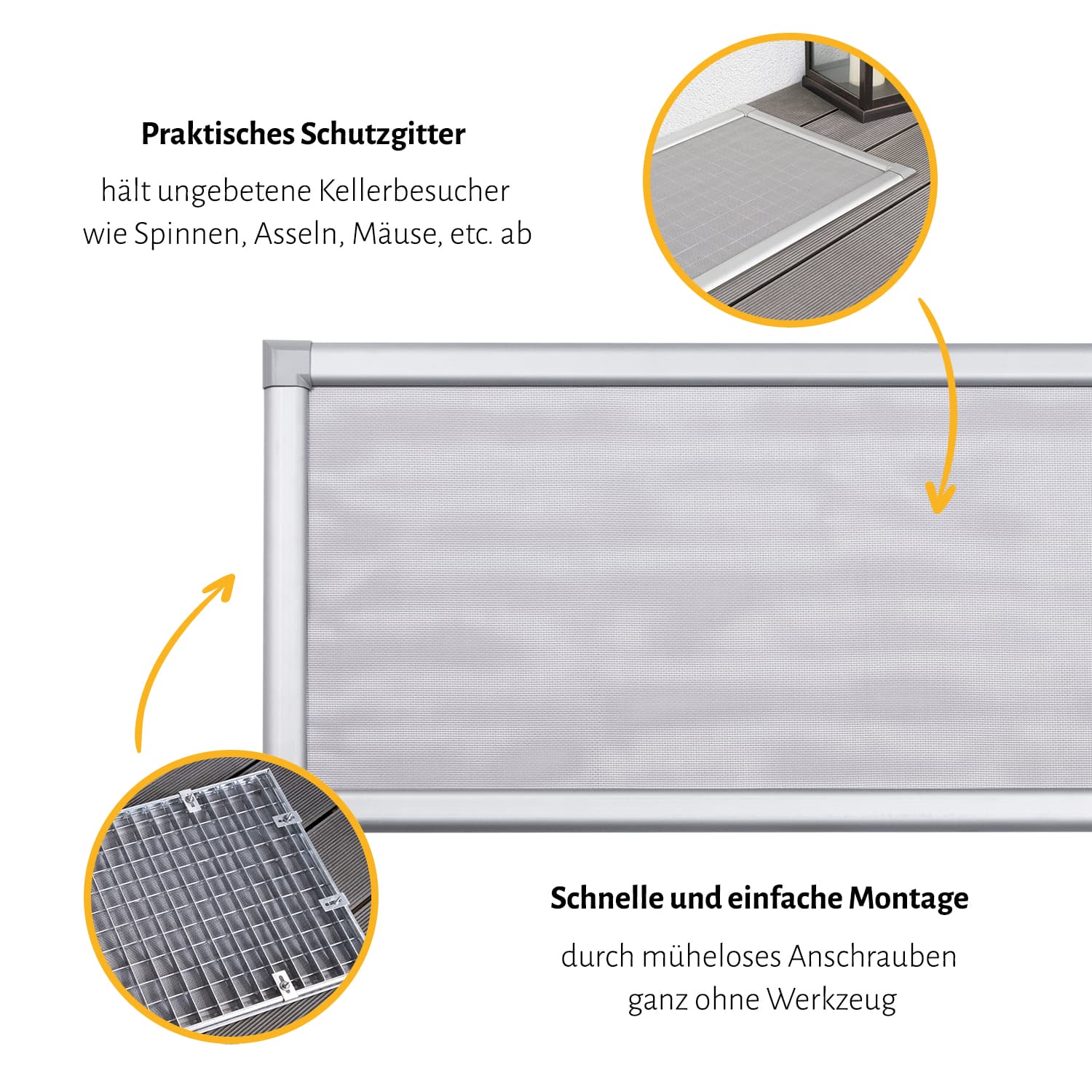 Lichtschachtabdeckung "PROFI", silber eloxierter Rahmen - 60 x 115 cm oder 80 x 150 cm