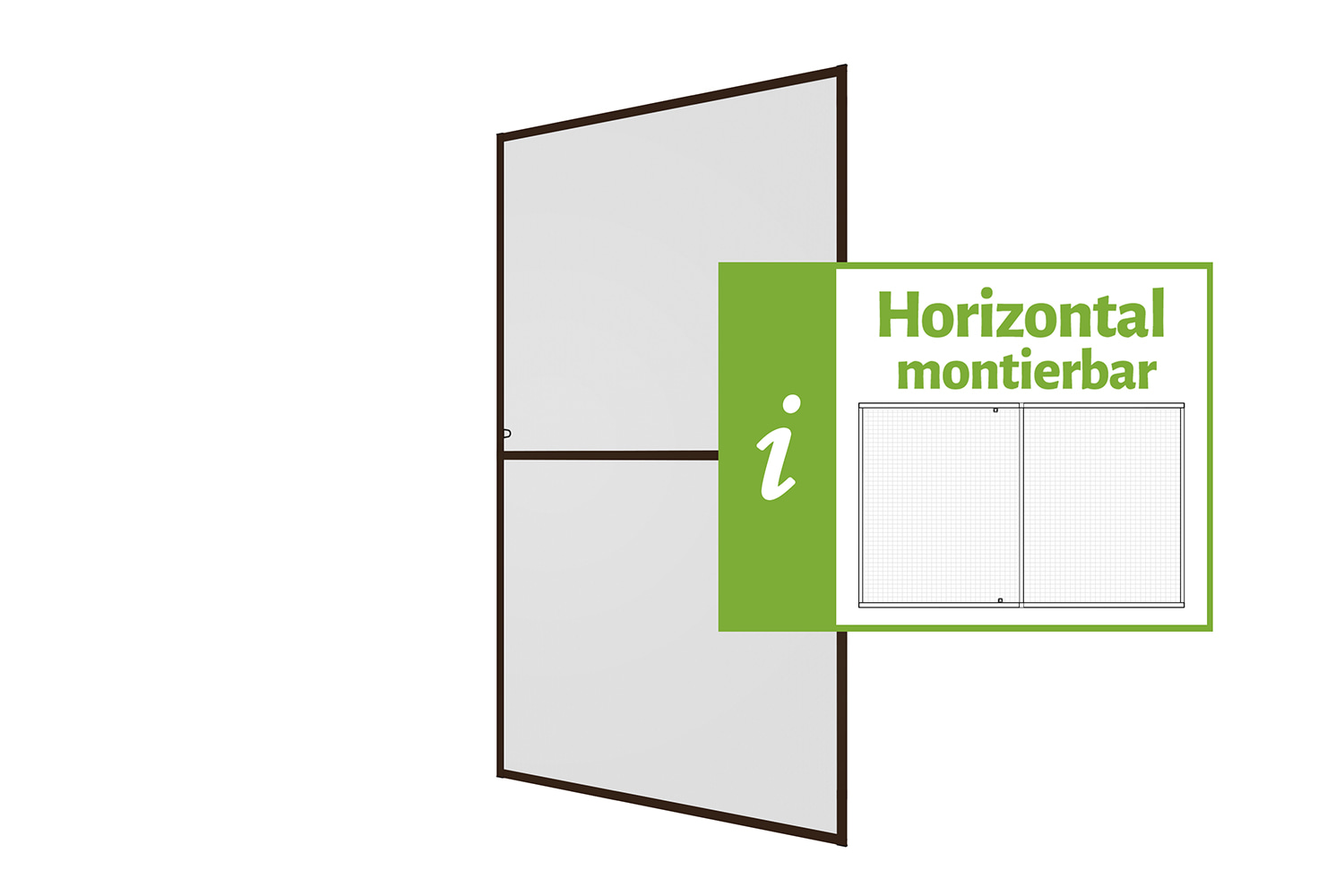 Fliegengitter Fenster "MASTER SLIM XL", Aufgebaut - Zuschnitt - Alurahmen