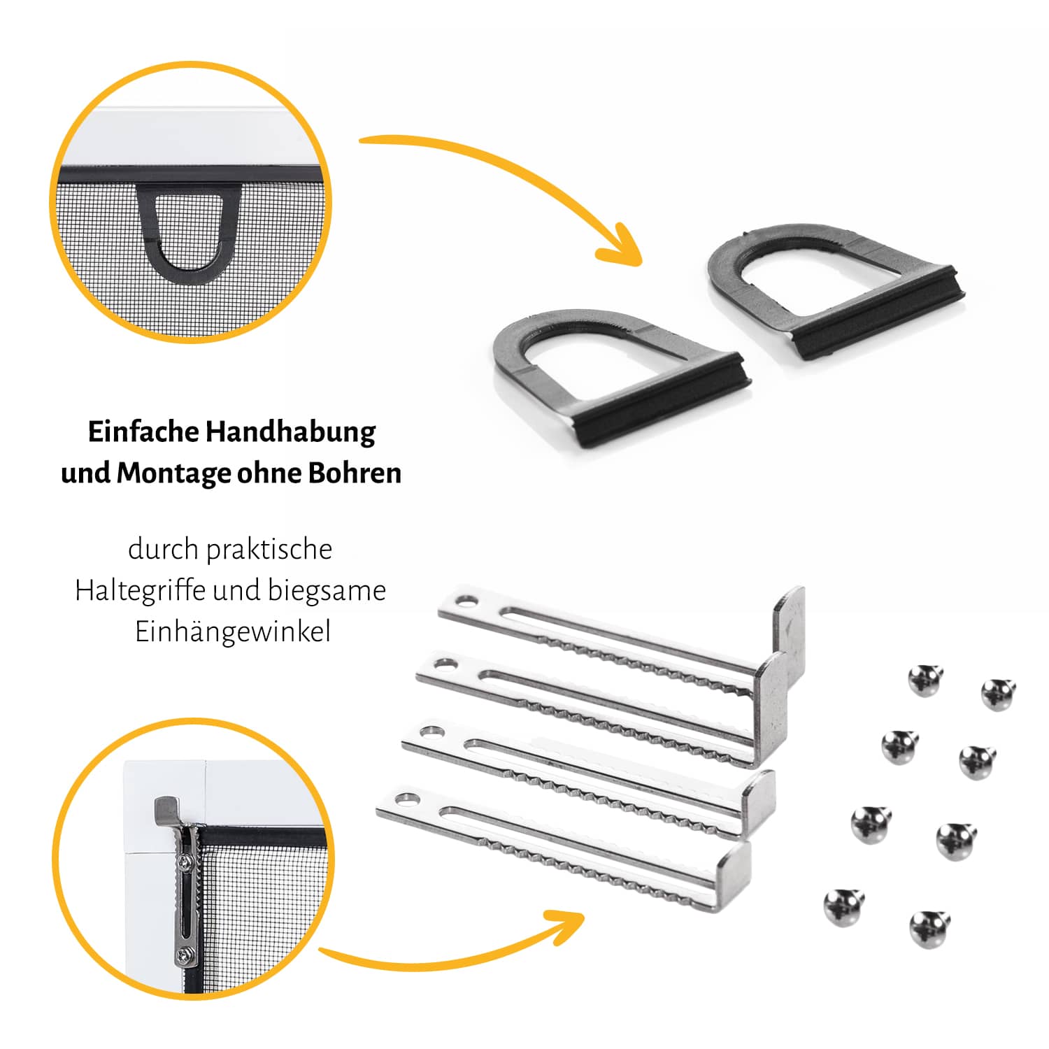 Fliegengitter Fenster "START", Alurahmen - 120 x 140 cm - SET