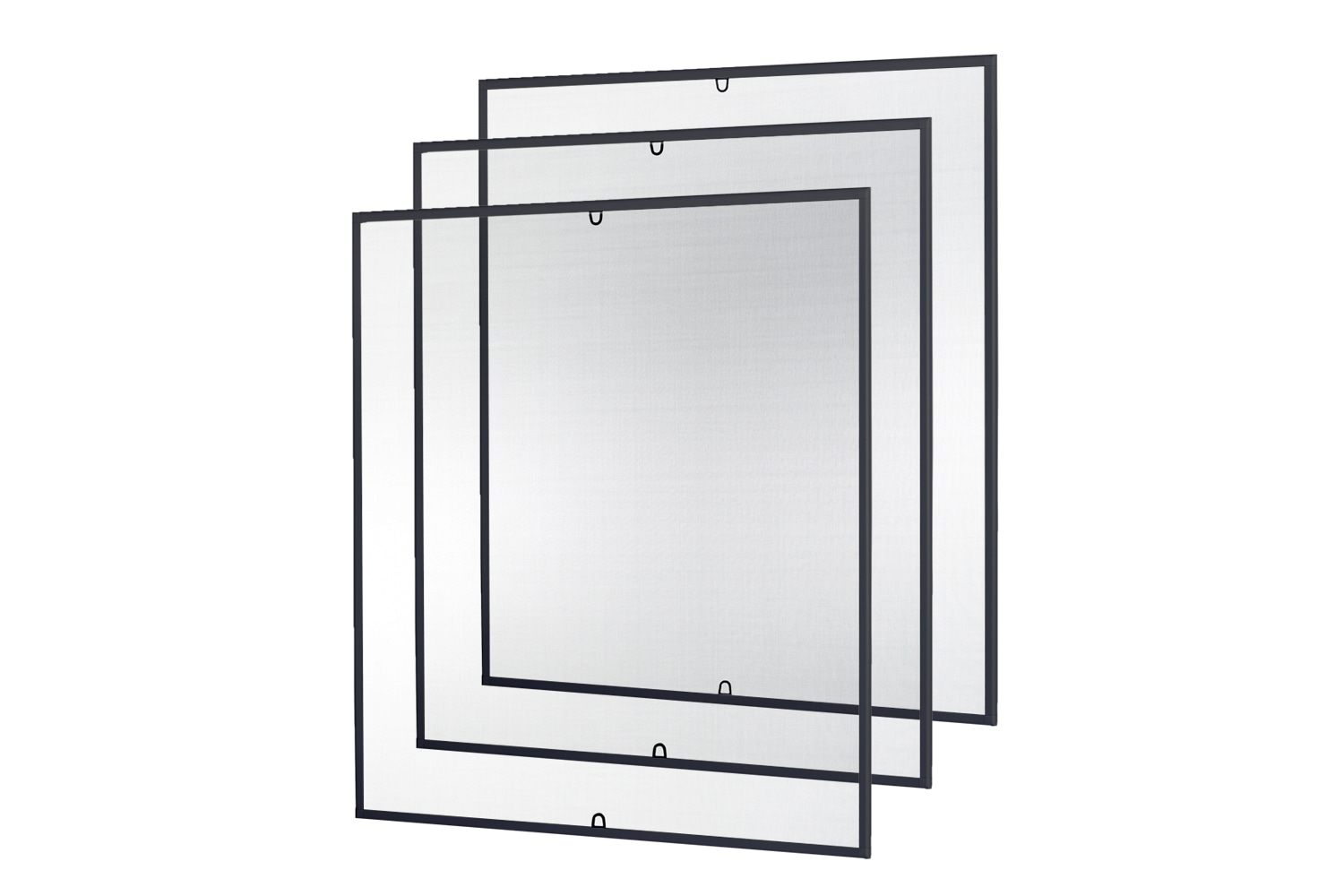 Fliegengitter Fenster "START", Alurahmen - 120 x 140 cm - SET