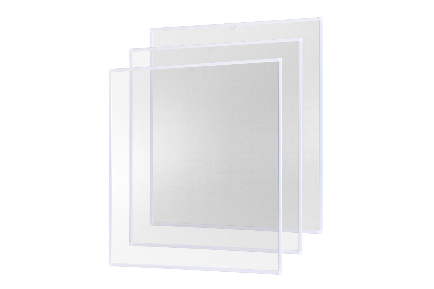 Fliegengitter Fenster "BASIC", Alurahmen - 80 x 100 cm - SET