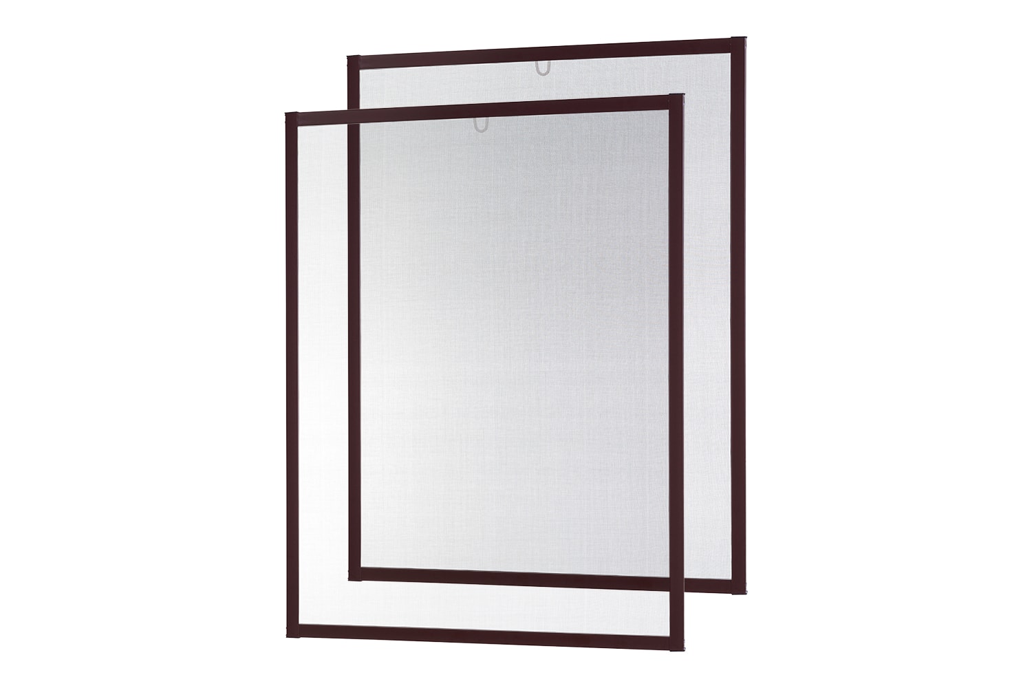 Fliegengitter Fenster "MASTER SLIM", glänzend - Alurahmen - 100 x 120 cm - SET