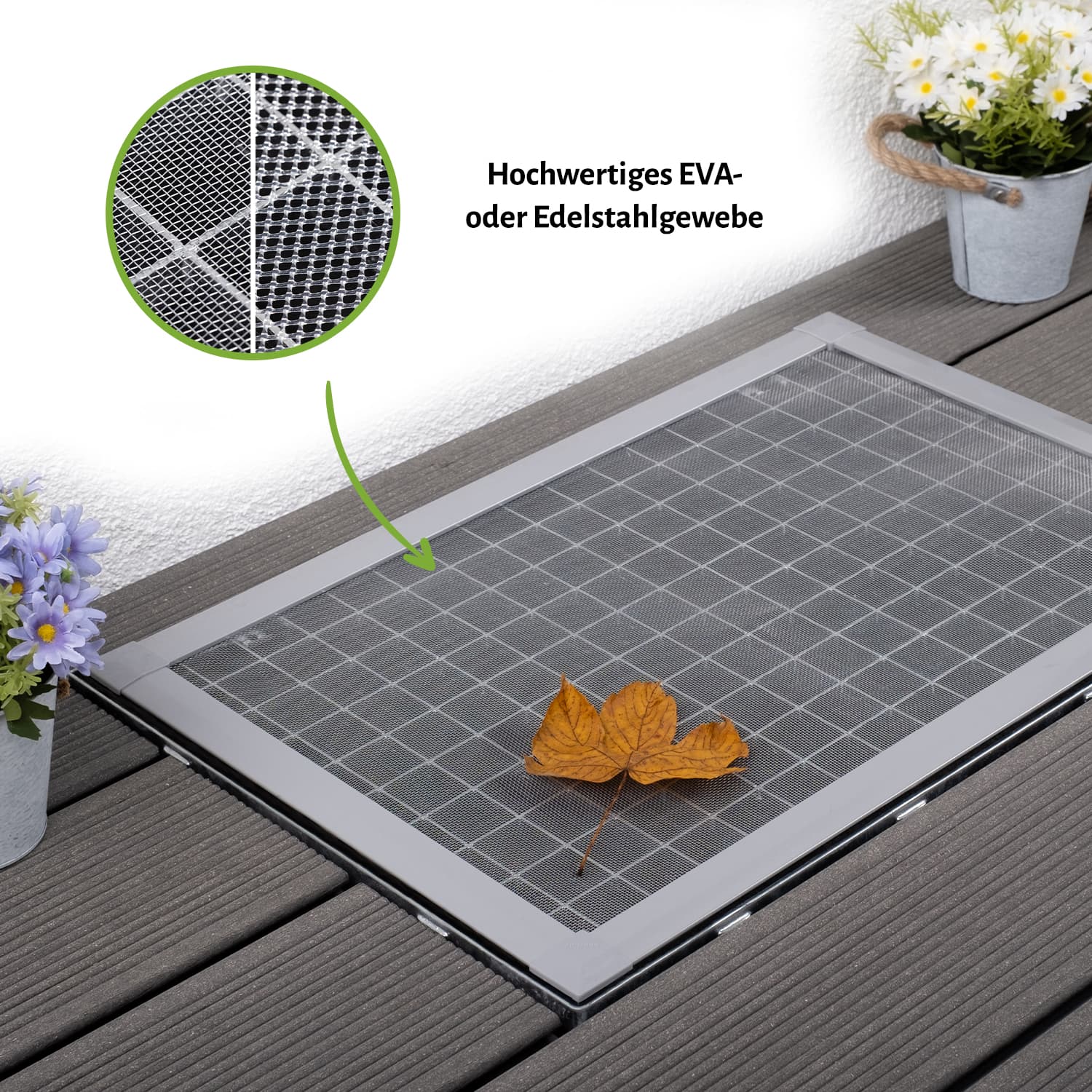 Lichtschachtabdeckung "EXPERT“, silber oder anthrazit - verschiedene Größen