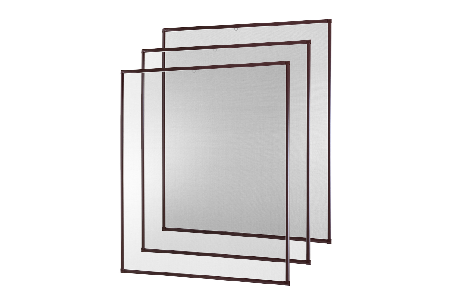 Fliegengitter Fenster "BASIC", Alurahmen - 80 x 100 cm - SET