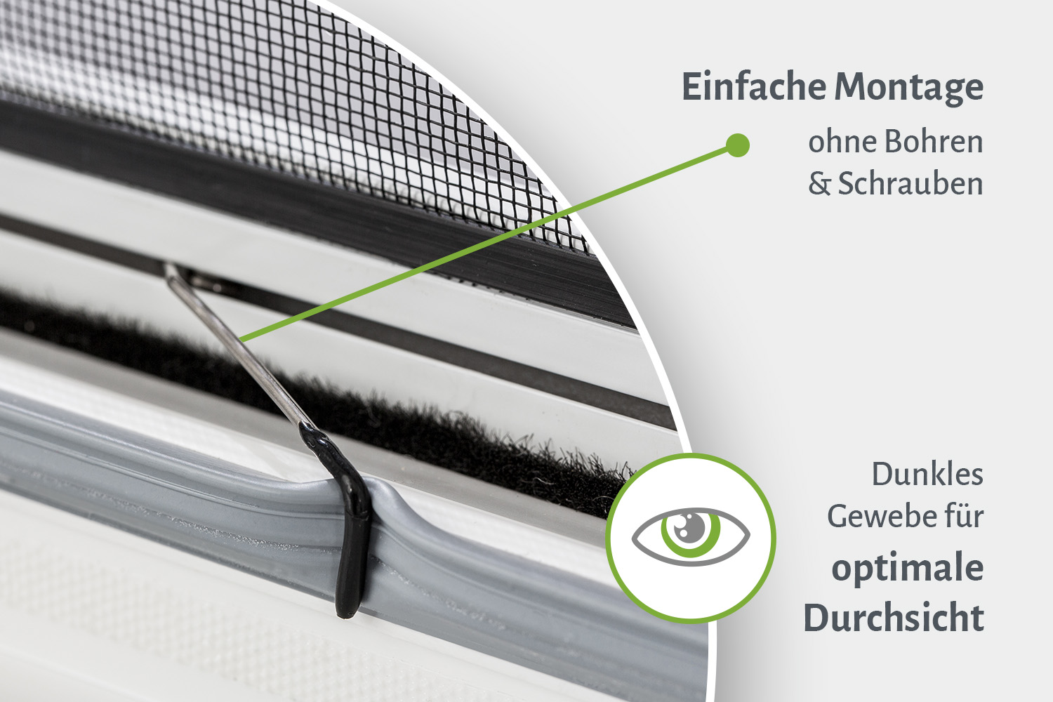 Fliegengitter Fenster "MASTER SLIM", Pollenschutz oder Filatec® Gewebe