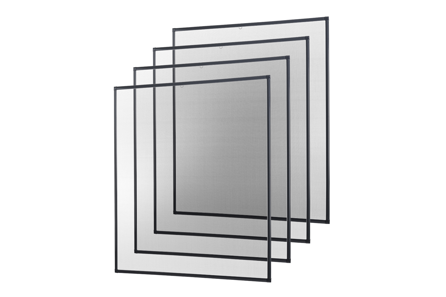 Fliegengitter Fenster "BASIC", Alurahmen - 130 x 150 cm - SET