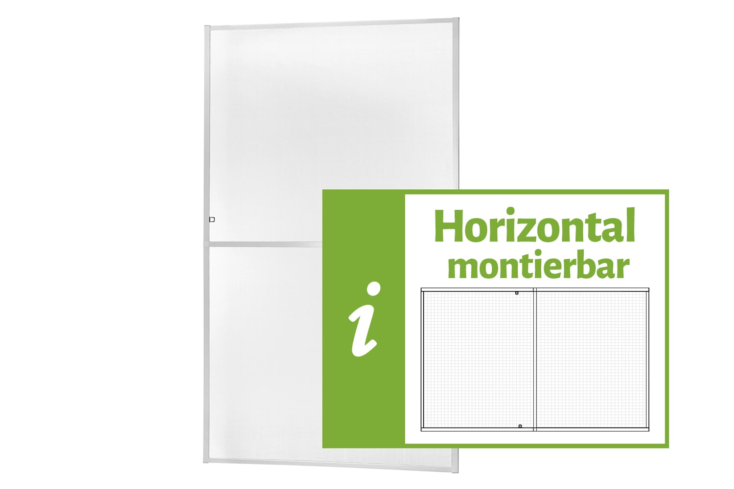 Fliegengitter Fenster "MASTER SLIM XL", Aufgebaut - Zuschnitt - 130 x 220 cm