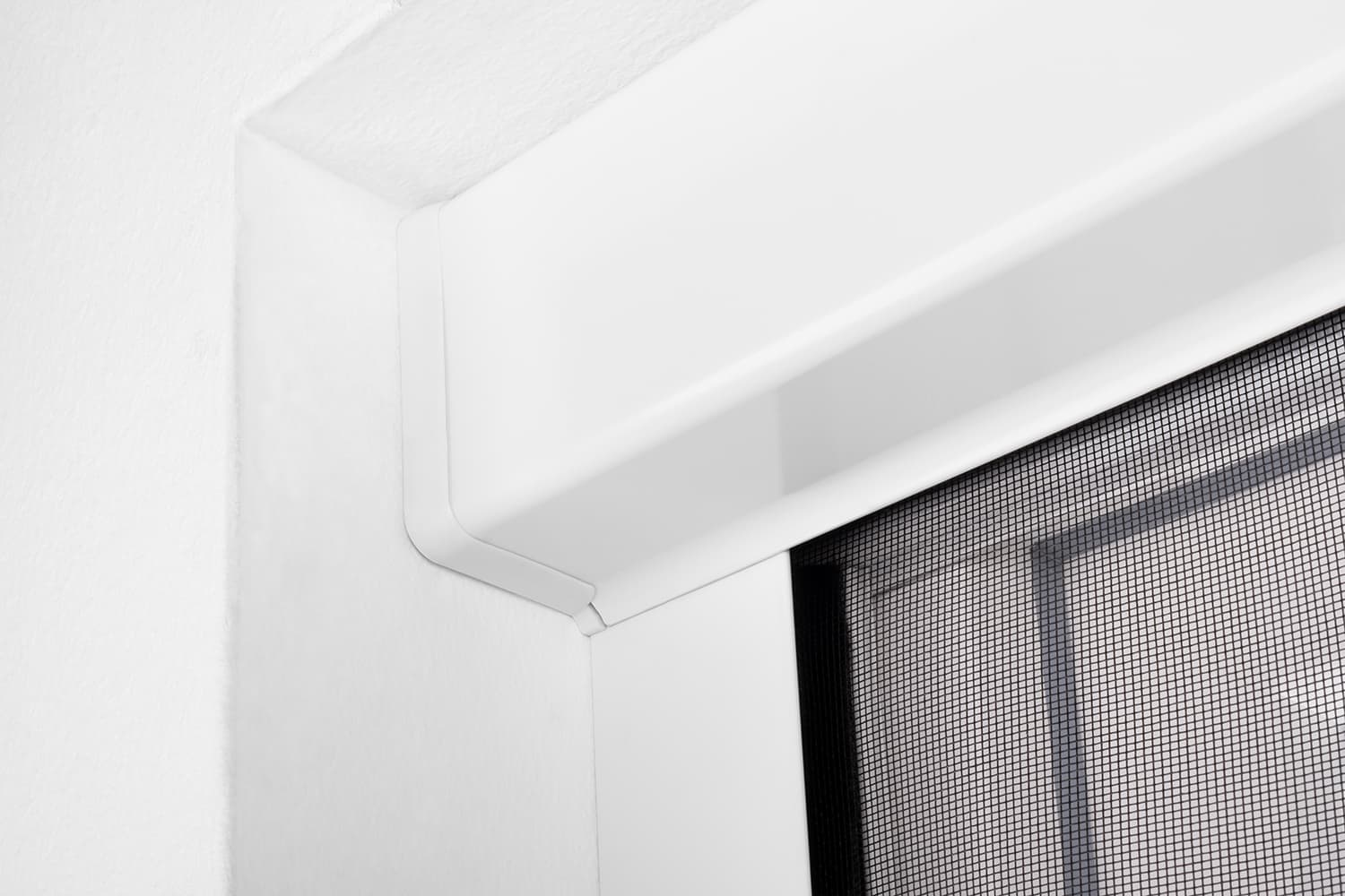 elektrisches Insektenschutzrollo Fenster "ENSEKTO", Zuschnitt - Alurahmen
