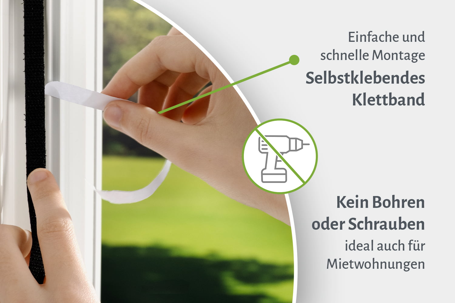 Fliegengitter Fenster mit Magnet oder Klettband, verschiedene Größen