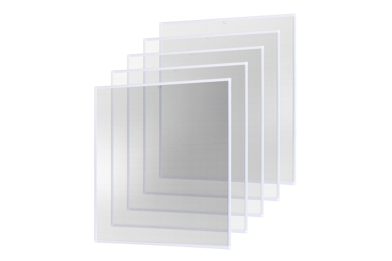Fliegengitter Fenster "BASIC", Alurahmen - 100 x 120 cm - SET