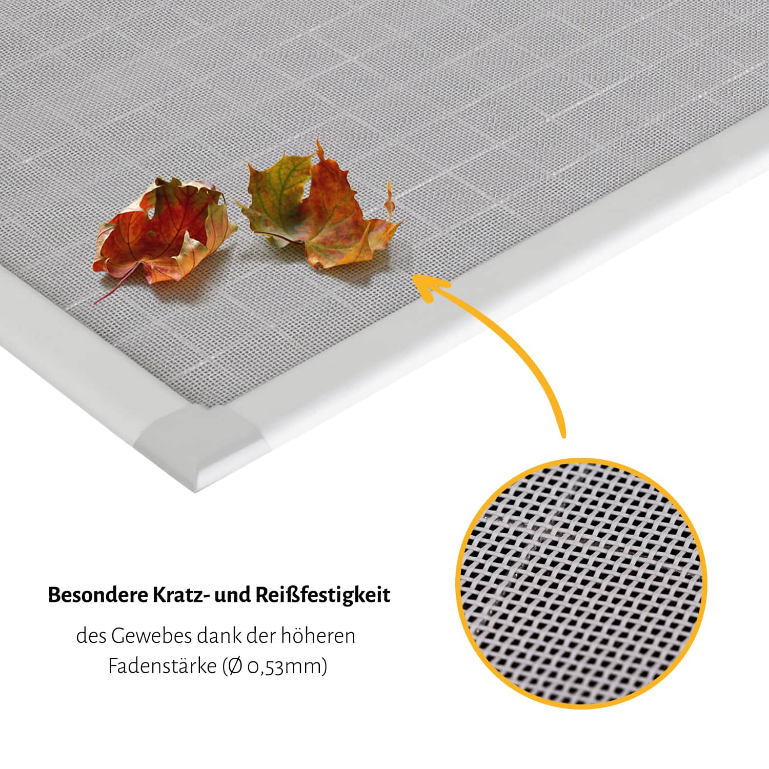 Lichtschachtabdeckung "COMFORT", grauer Rahmen - Haustiergewebe aus Fiberglas