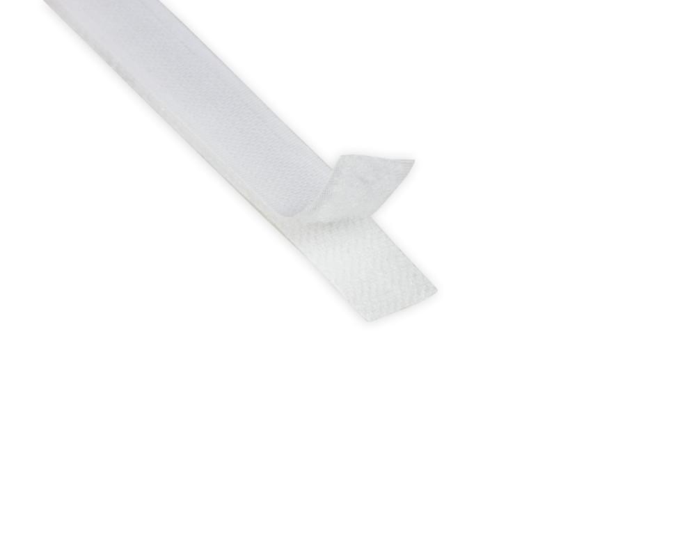 Lamellenvorhang Doppelschiebetür weiß Klettband