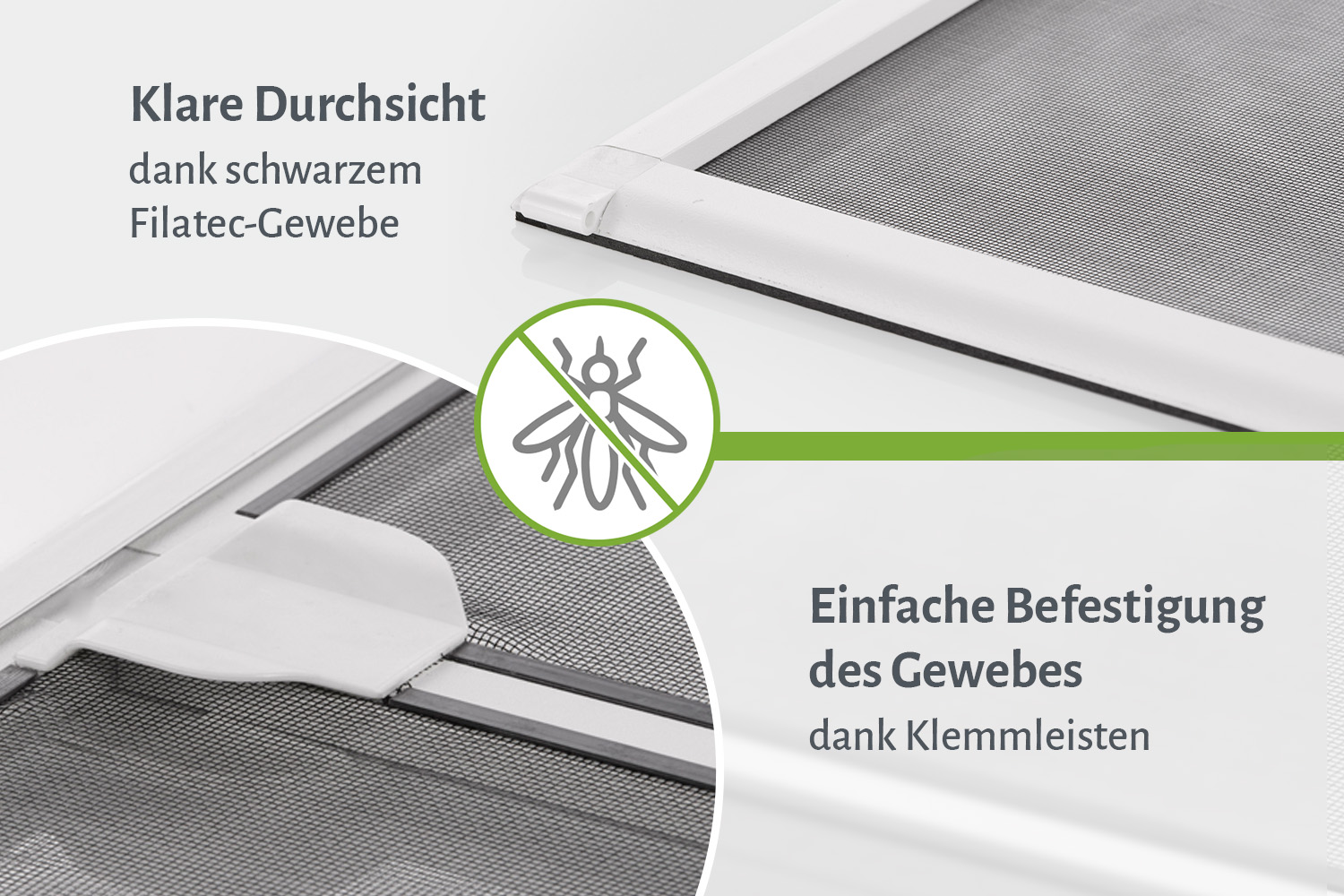 Fliegengittertür "START", Alurahmen - Zuschnitt 