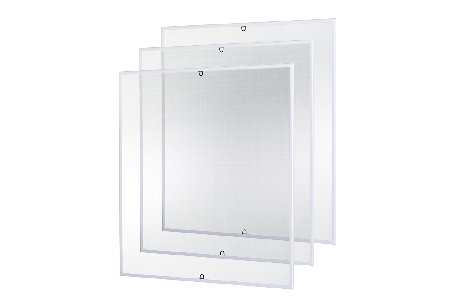 Fliegengitter Fenster "START", Alurahmen - 130 x 150 cm - SET