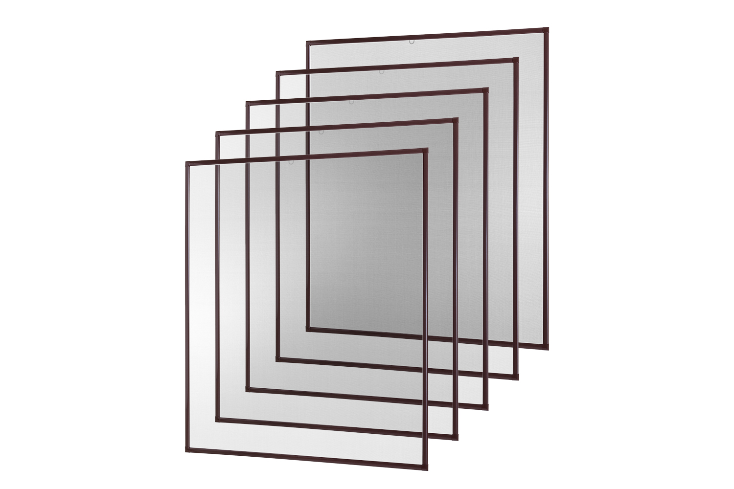Fliegengitter Fenster "BASIC", Alurahmen - 80 x 100 cm - SET